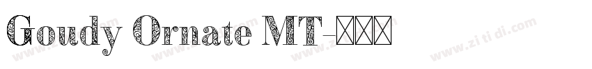 Goudy Ornate MT字体转换